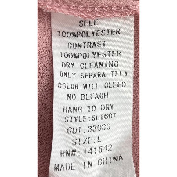 Madelynn Women's Size Large Mauve Pink Sleeveless Soft Faux Suede Top - Picture 3 of 5